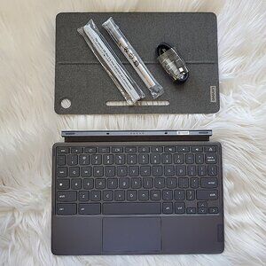 Lenovo Duet 3 Storm Gray Detachable Magnetic Keyboard, Kickstand & Stylus Pen
